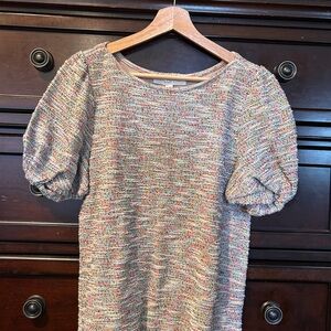 LOFT Colorful Textured Knit Top
